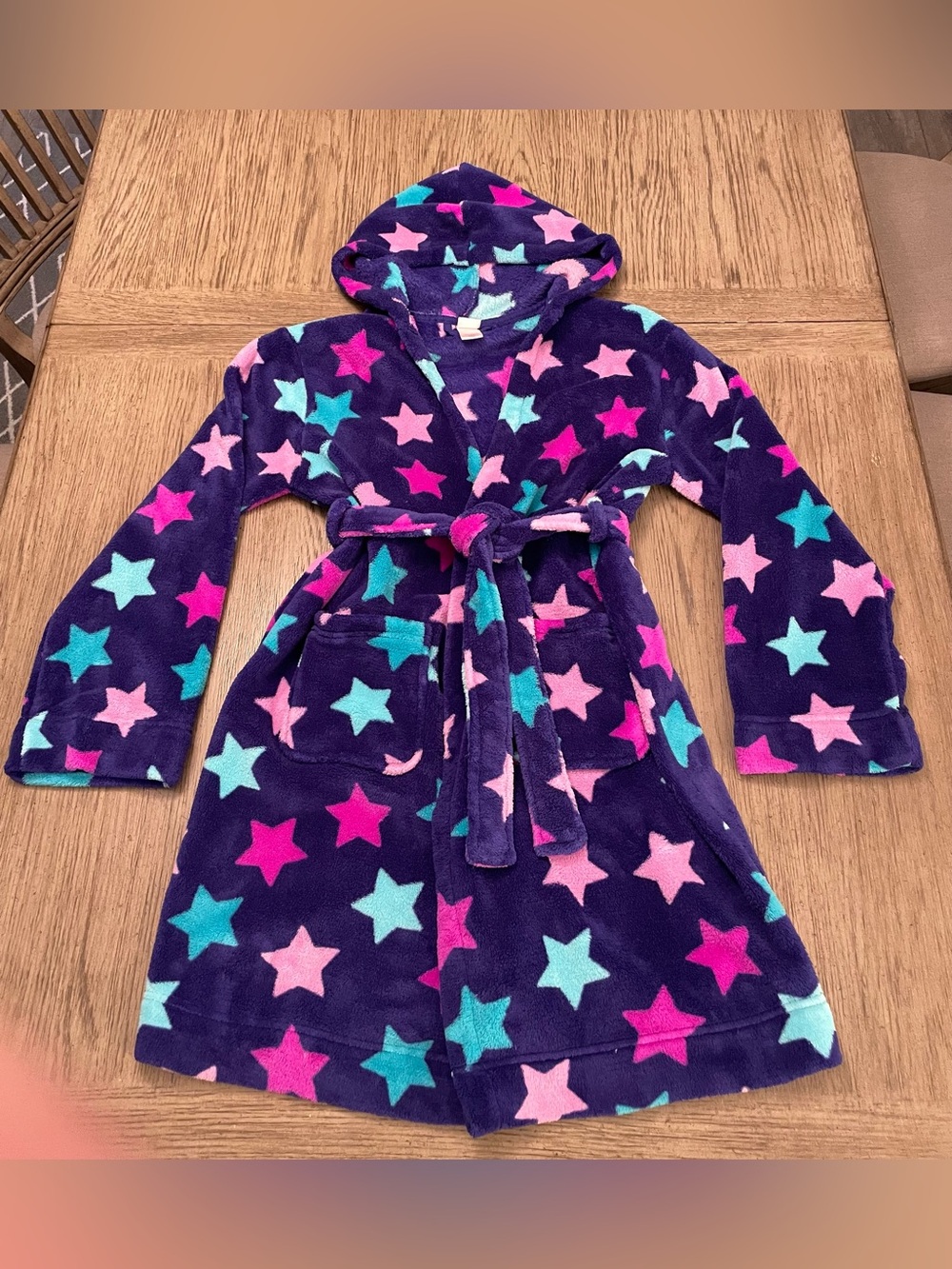 Xhilaration girls hooded robe, XL (14-16), super soft and cute, like new!
